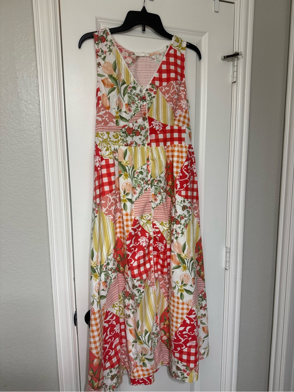 Red Dress boutique - floral patchwork dress